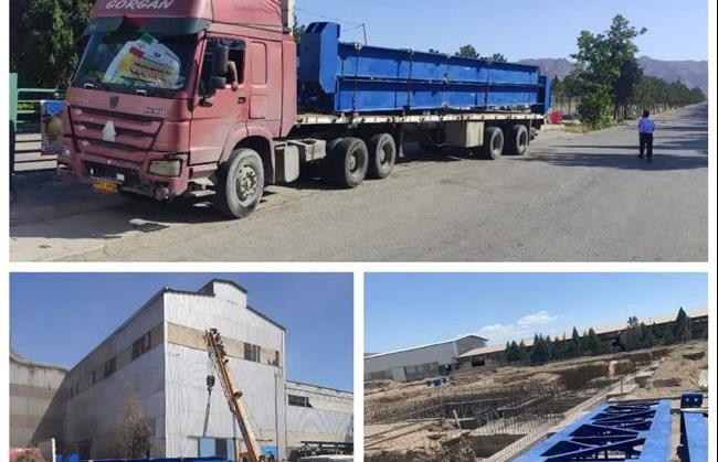 اولین محموله ستون‌های سالن ریخته‌گری فوق سنگین به مجتمع صنعتی اسفراین رسید