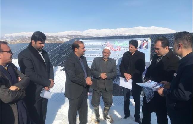 افتتاح نیروگاه خورشیدی ۳۰۰ کیلواتی در شهر بام