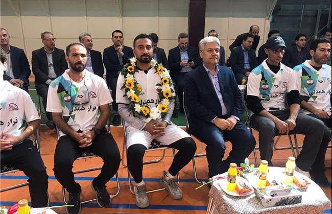 قهرمان دوومیدانی کشور پیام «قرار همدلی» را به مردم خراسان شمالی رساند