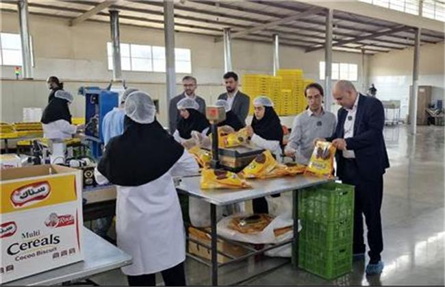 بازدید خبرنگاران از واحد تولیدی گندم نوبهار شیروان تنها تولید کننده بیسکویت در استان