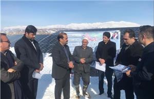افتتاح نیروگاه خورشیدی ۳۰۰ کیلواتی در شهر بام